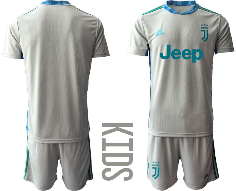 Youth 2020-2021 club Juventus gray goalkeeper Soccer Jerseys